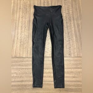 SPANX Black Faux Leather Leggings